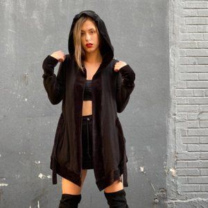 The Modern Vagabond Muse Coat in STEELE, Size S